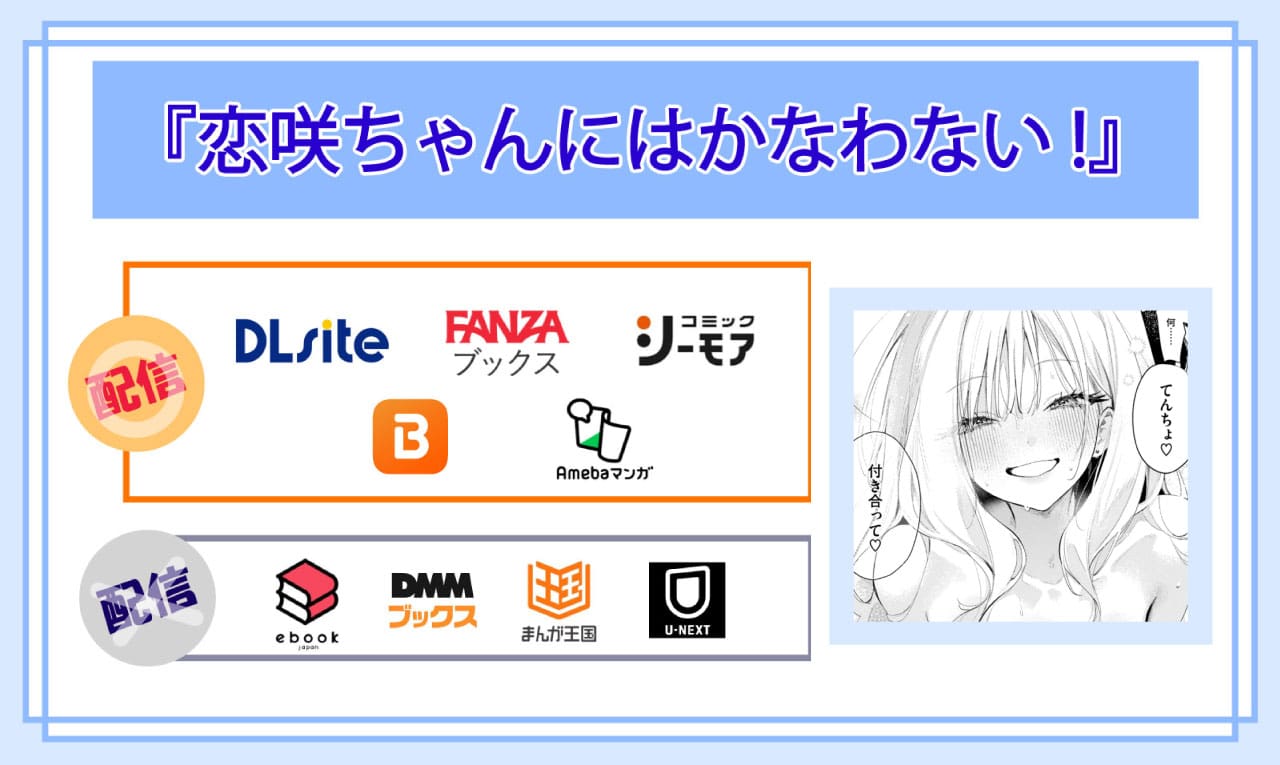 恋咲ちゃんにはかなわない!の電子書籍の配信サイト比較